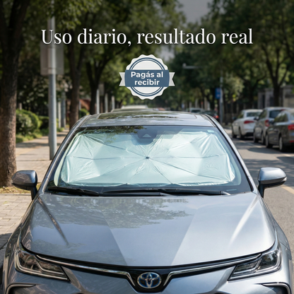 SOMBRILLA "ANTI-CALOR" PARA TU AUTO - Adios al calor en tu auto