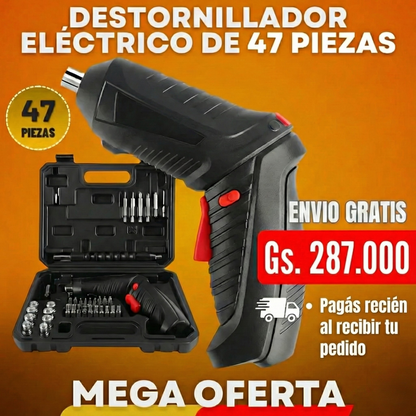 DESTORNILLADOR Y TALADRO ELÉCTRICO - TU KIT COMPLETO